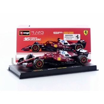 bburago 43 ferrari sf25 season car gp 2025 racing cars formula 1