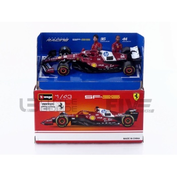 bburago 43 ferrari sf25 season car gp 2025 racing cars formula 1