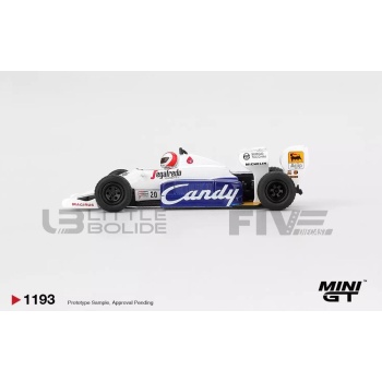 mini gt 64 toleman tg184  monaco gp 1984 racing cars formula 1