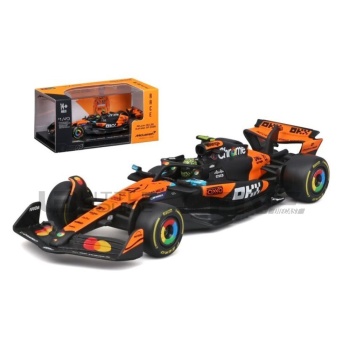 bburago 43 mclaren mcl39 season car world champion 2025 racing cars formula 1