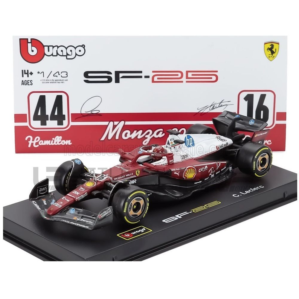 36852-L16-Monza – BBurago 1:43 Ferrari SF-25 Italian GP 2025