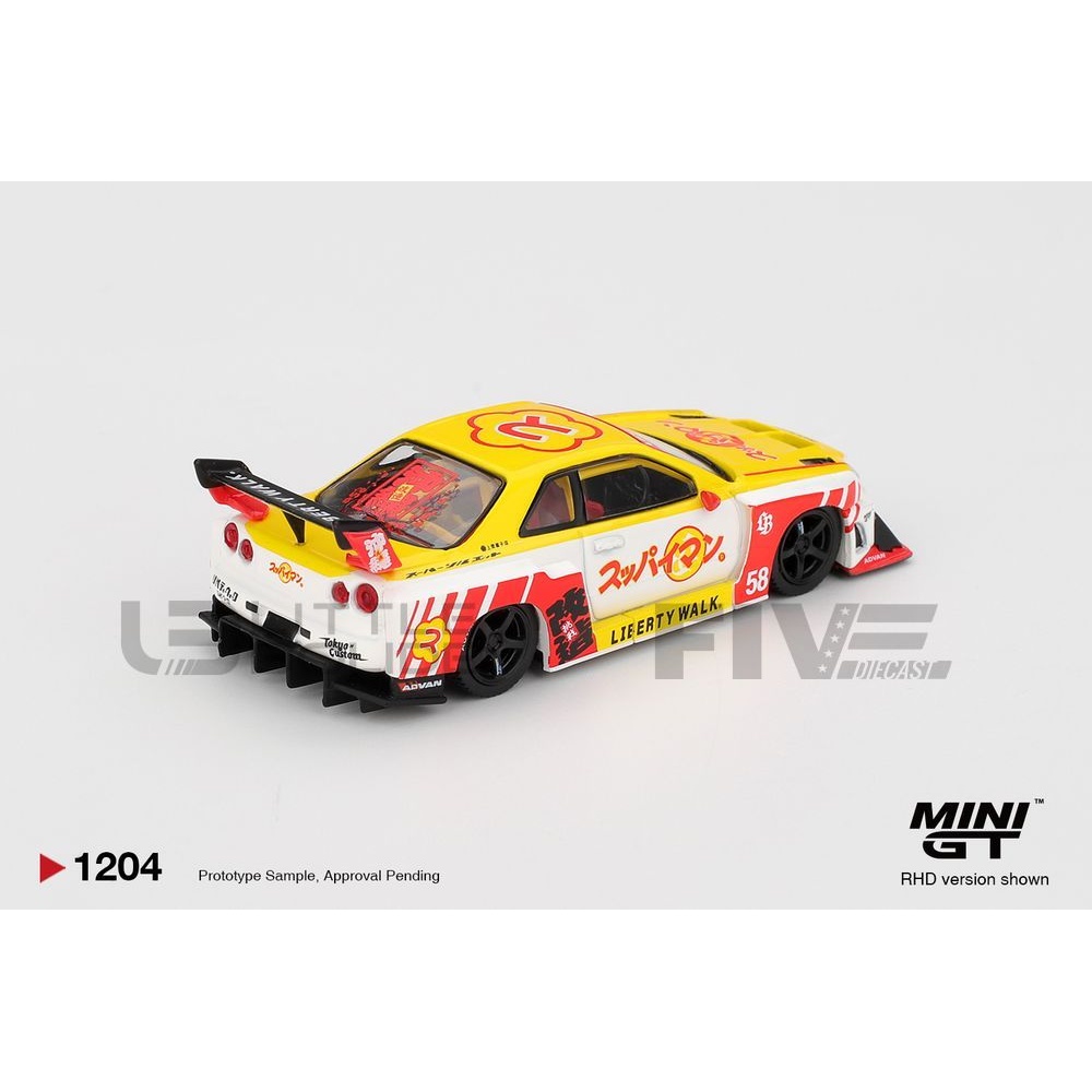 MGT01204-R – MINI GT 1/64 - NISSAN Skyline GT-R (R34) LB-Super