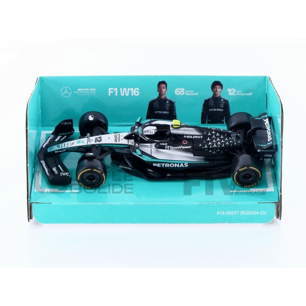 38237-A12 – BBURAGO 1/43 - MERCEDES-AMG W16 - Season Car 2025 (K
