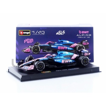 bburago 43 alpine a525 season car 2025 racing cars formula 1