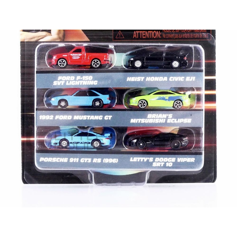 Jada toys（全10点） 37293 – JADA TOYS 1/87 - PORSCHE 6 Cars Set Fast and Furious