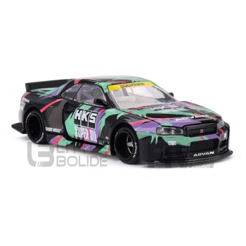 mini gt 64 nissan skyline gtr (r34) kaido works v2 1999 road cars coupe