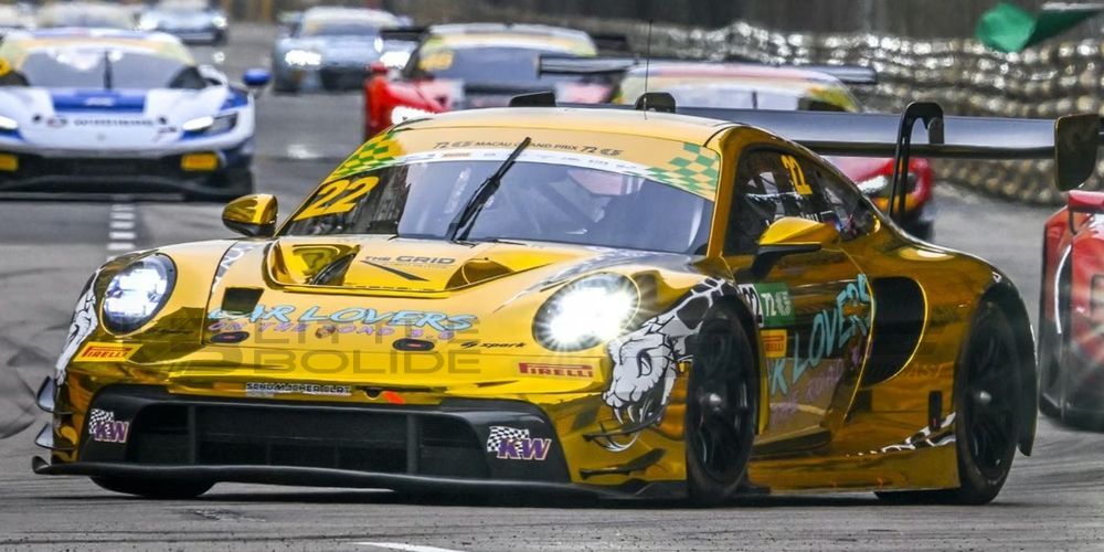 spark 64 porsche 911 (992) gt3 r 3rd macau gt cup 2025 racing cars racing gt