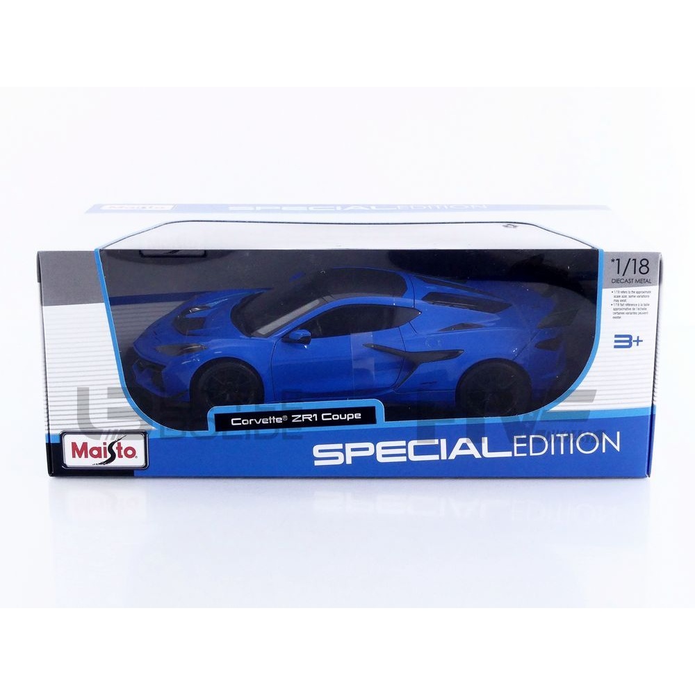 31475BL – Maisto 1:18 Chevrolet Corvette ZR1 2025 Diecast Blue | USA