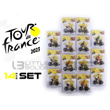 solido 18 cycliste set 14 coureur tour de france 2023 accessories figurines