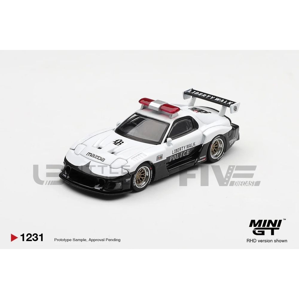 MGT01231-R – MINI GT 1/64 - MAZDA RX-7 LB-Super Silhouette Police