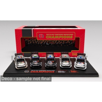 ixo 43 toyota gr yaris set x5 world champion manufacturer 2025 racing cars rallye
