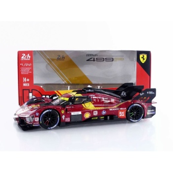 bburago 24 ferrari 499p 3.0l turbo v6 3rd 24h le mans 2025 racing cars le mans
