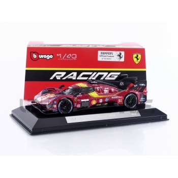bburago 43 ferrari 499p 3.0l turbo v6 3rd 24h le mans 2025 racing cars le mans