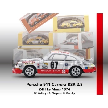 spark 64 porsche 911 carrera rsr 2.8 24h le mans 1974 racing cars le mans