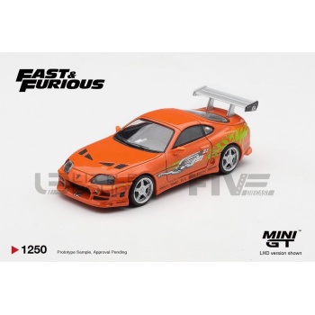 mini gt 64 toyota supra mk4 (a80) fast and furious 1 2001 road cars convertible
