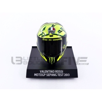 minichamps 10 agv casque rossi  moto gp test sepang 2013 accessories mini helmets
