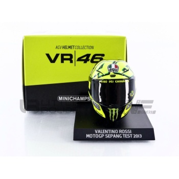 minichamps 10 agv casque rossi moto gp test sepang 2013 accessories mini helmets