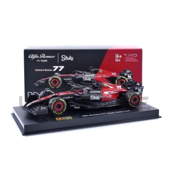 bburago 43 alfaromeo c43 season car 2023 racing cars formula 1