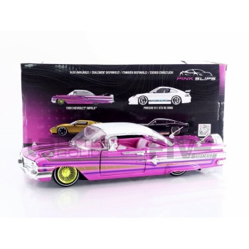 jada toys 24 chevrolet impala low rider  1960 road cars convertible