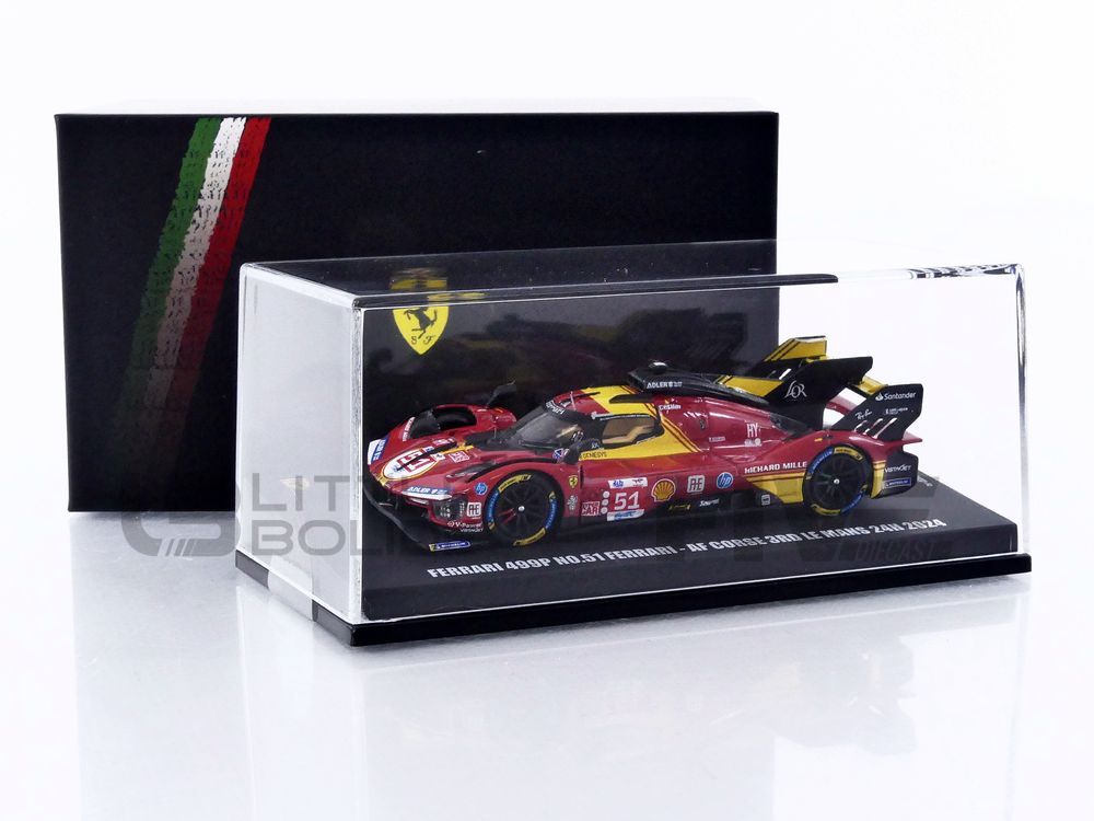 looksmart 64 ferrari 499p hypercar 3rd 24h le mans 2024 racing cars le mans
