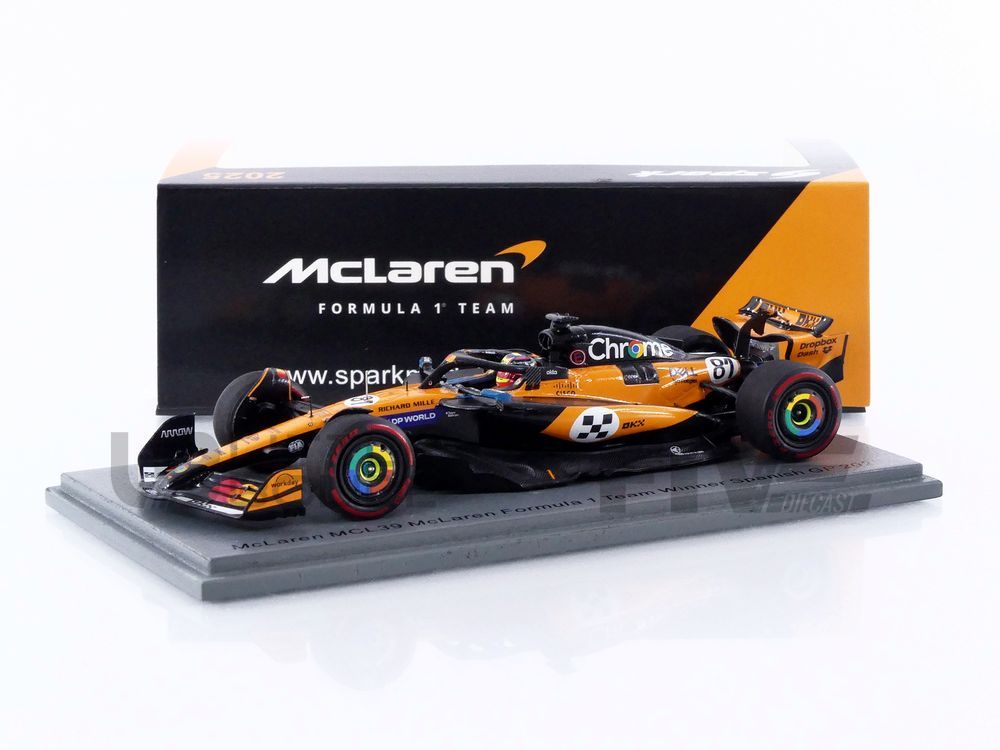 spark 43 mclaren mcl39 winner spanish gp 2025 racing cars formula 1