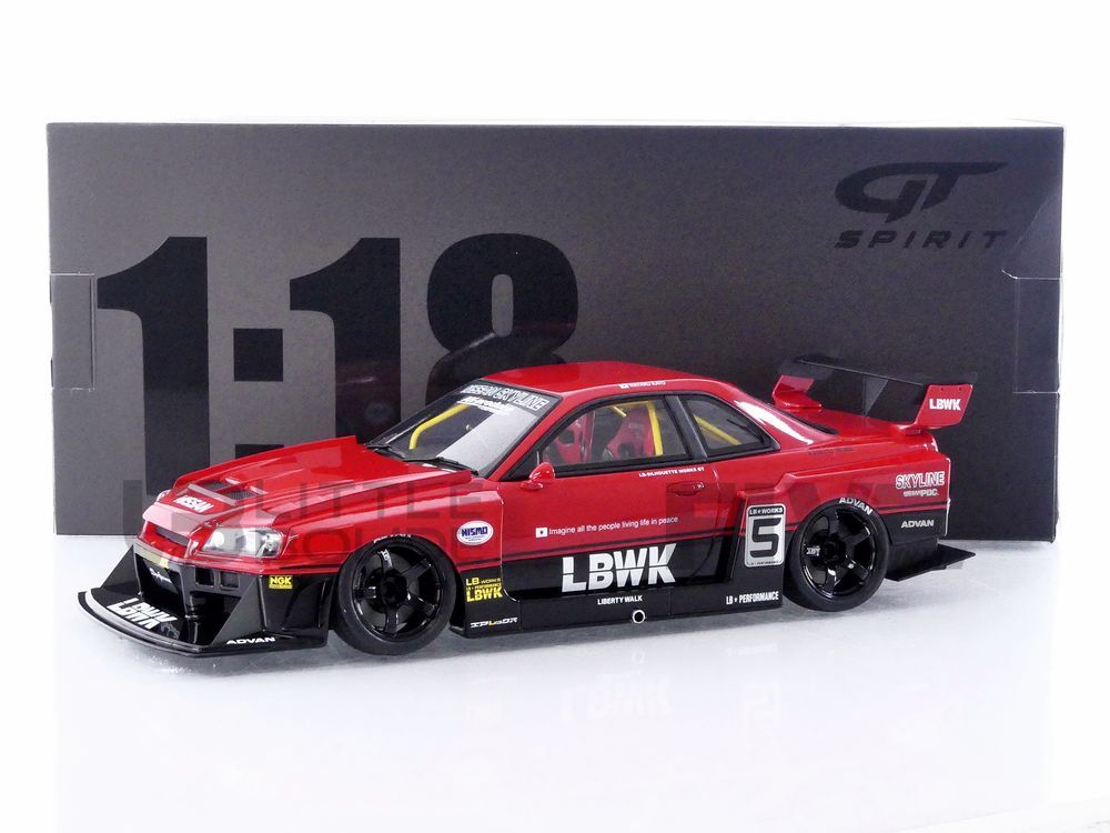 gt spirit 18 nissan skyline (r34) gtr super silhouette 2020 racing cars racing gt