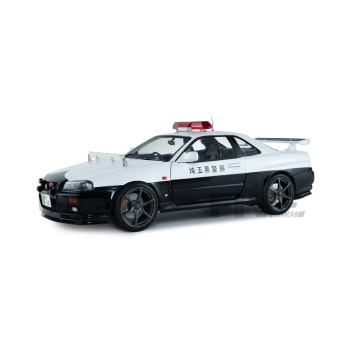 solido 18 nissan skyline (bnr34) gtr japanese police 1999 road cars coupe