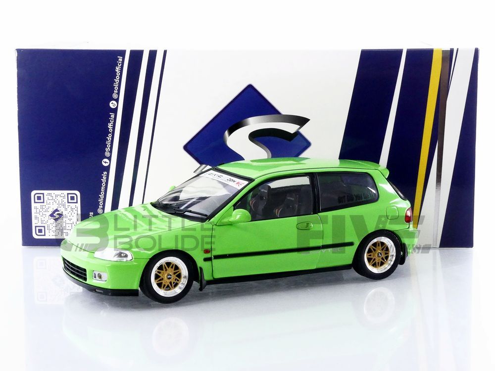 solido 18 honda civic (eg6) 1991 road cars coupe