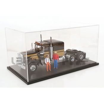 jewel cases 18 display case showcase 18 truck model baseplate black accessories display