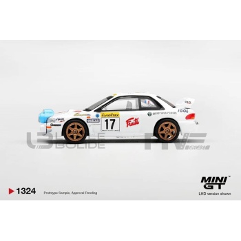 mini gt 64 subaru impreza wrc98  rallye montecarlo 1999 racing cars rallye