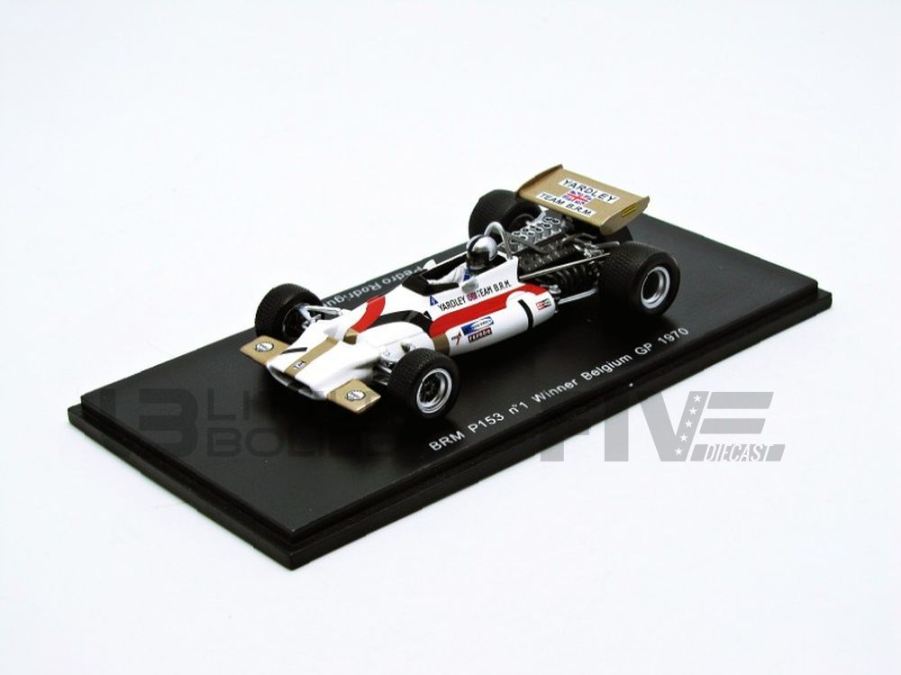 spark 43 brm p153 winner belgium gp 1970 racing cars formula 1
