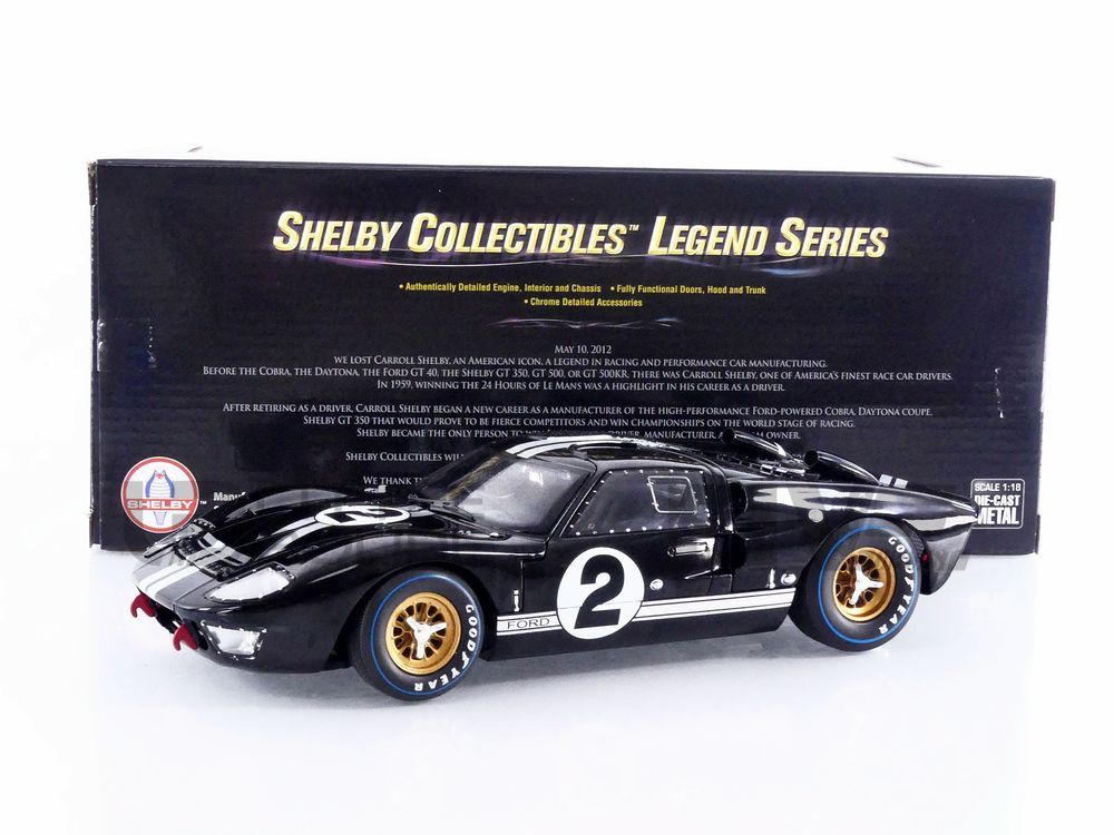 希少 1/18 Shelby フォード GT40 MKII ルマン1966 #5 SHELBY408 – SHELBY COLLECTIBLES 1/18 - FORD GT 40 Mk II - Winner