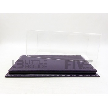 atlantic case 18 display case showcase 18  mulhouse purple leather accessories display