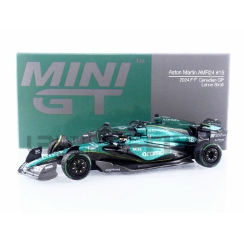 mini gt 64 aston martin amr24  canadian gp 2024 racing cars formula 1