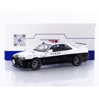 solido 18 nissan skyline (bnr34) gtr japanese police 1999 road cars coupe